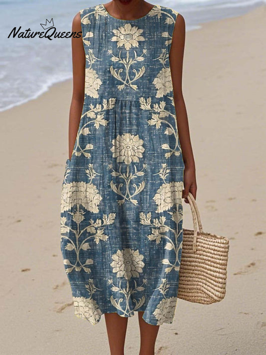 Iris - Indigo Garden Jurk