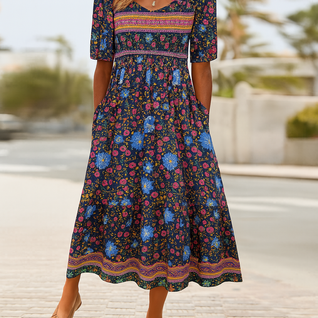 Lange Bohemian Jurk