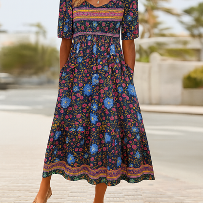 Lange Bohemian Jurk