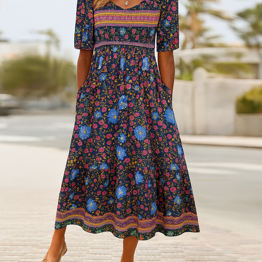 Lange Bohemian Jurk