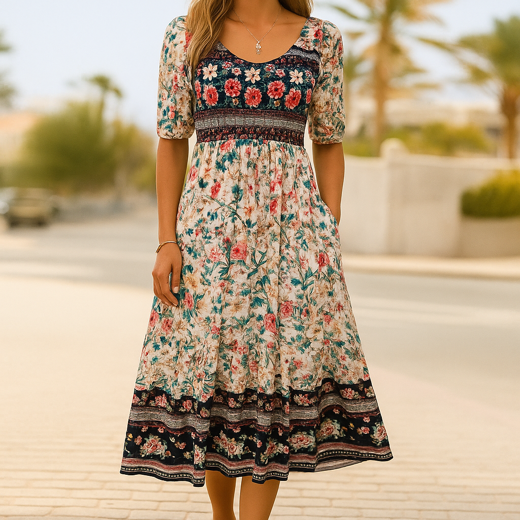 Lange Bohemian Jurk