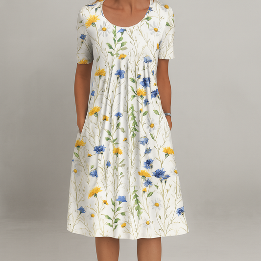 Yvette - Elegante jurk met bloemenpatroon