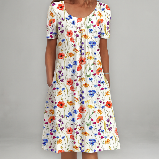 Yvette - Elegante jurk met bloemenpatroon