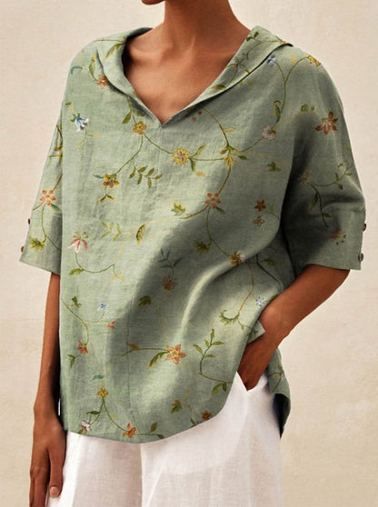 Maya - Elegante top met V-hals