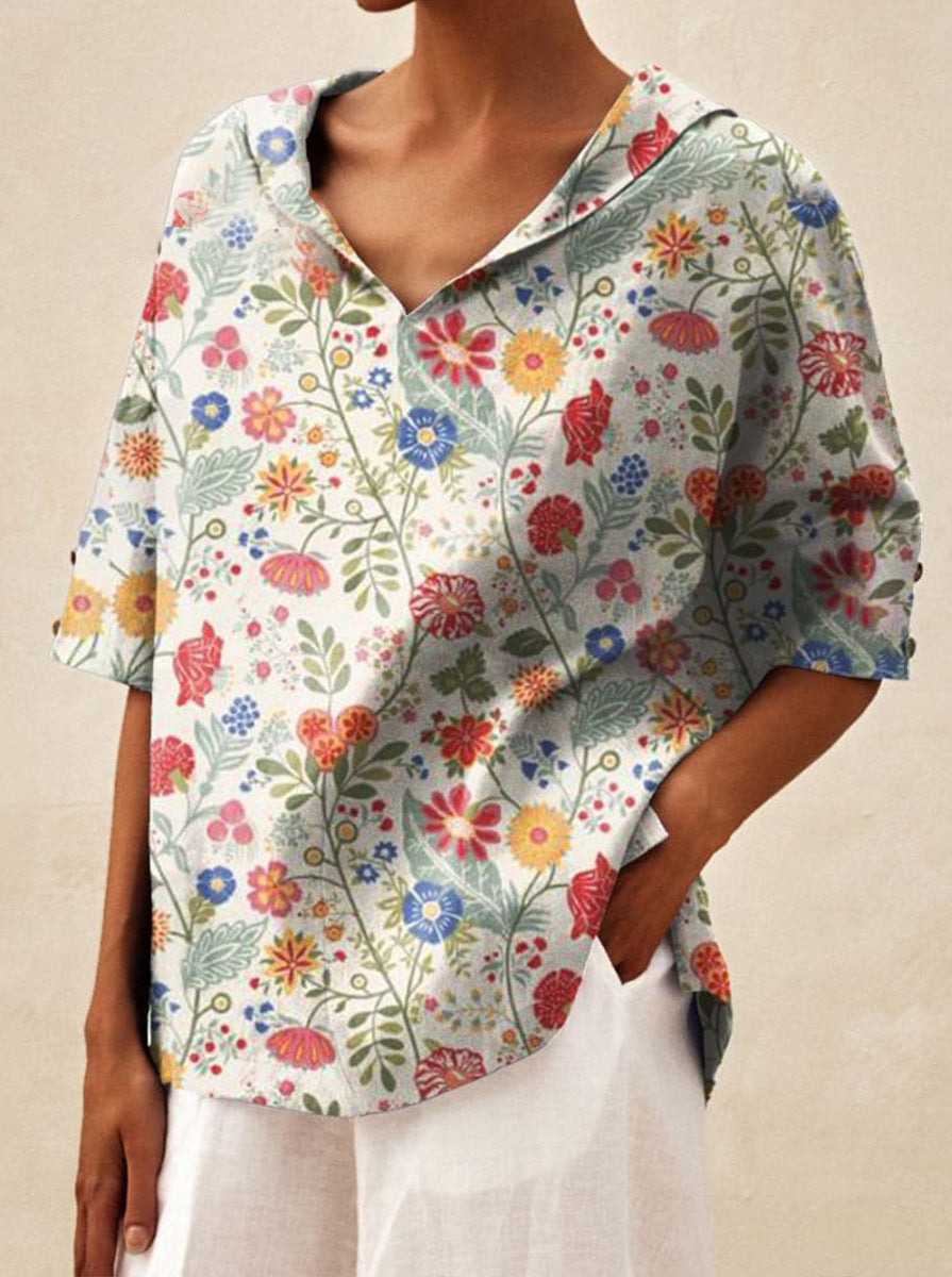 Maya - Elegante top met V-hals