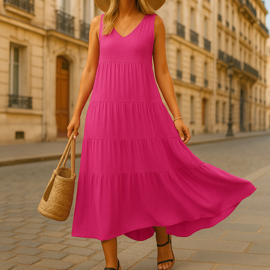 Mouwloze Maxi Jurk