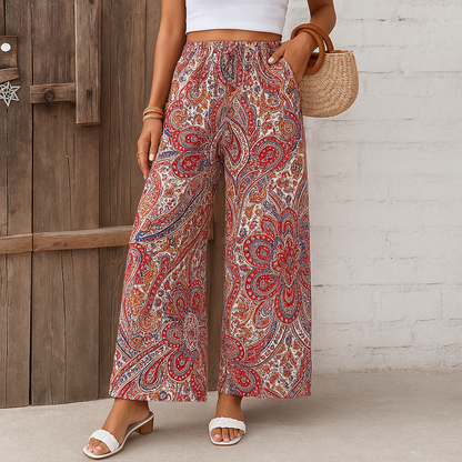 Maddy - Bohemian Wijde vrouwen broek