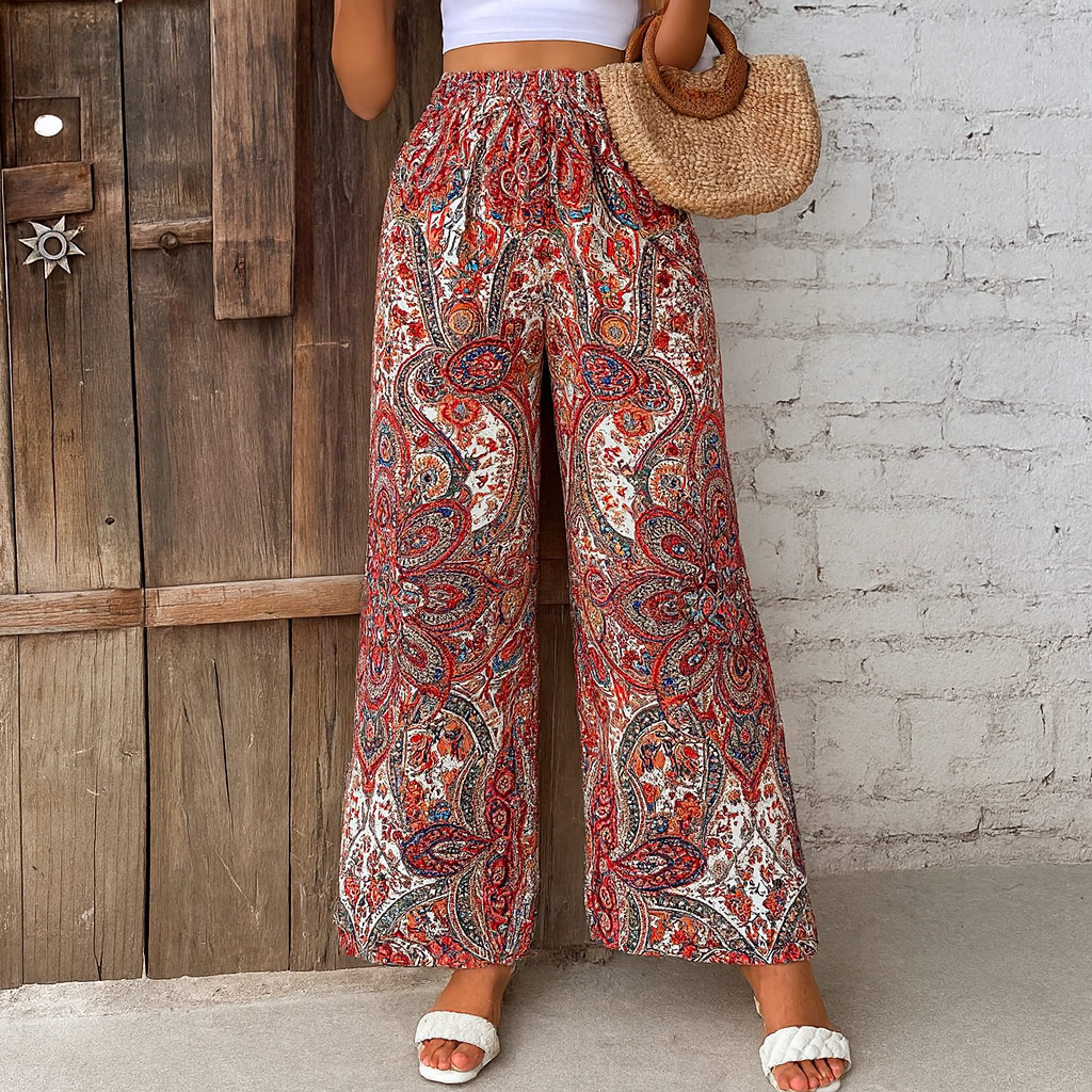 Maddy - Bohemian Wijde vrouwen broek