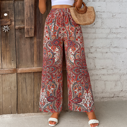 Maddy - Bohemian Wijde vrouwen broek