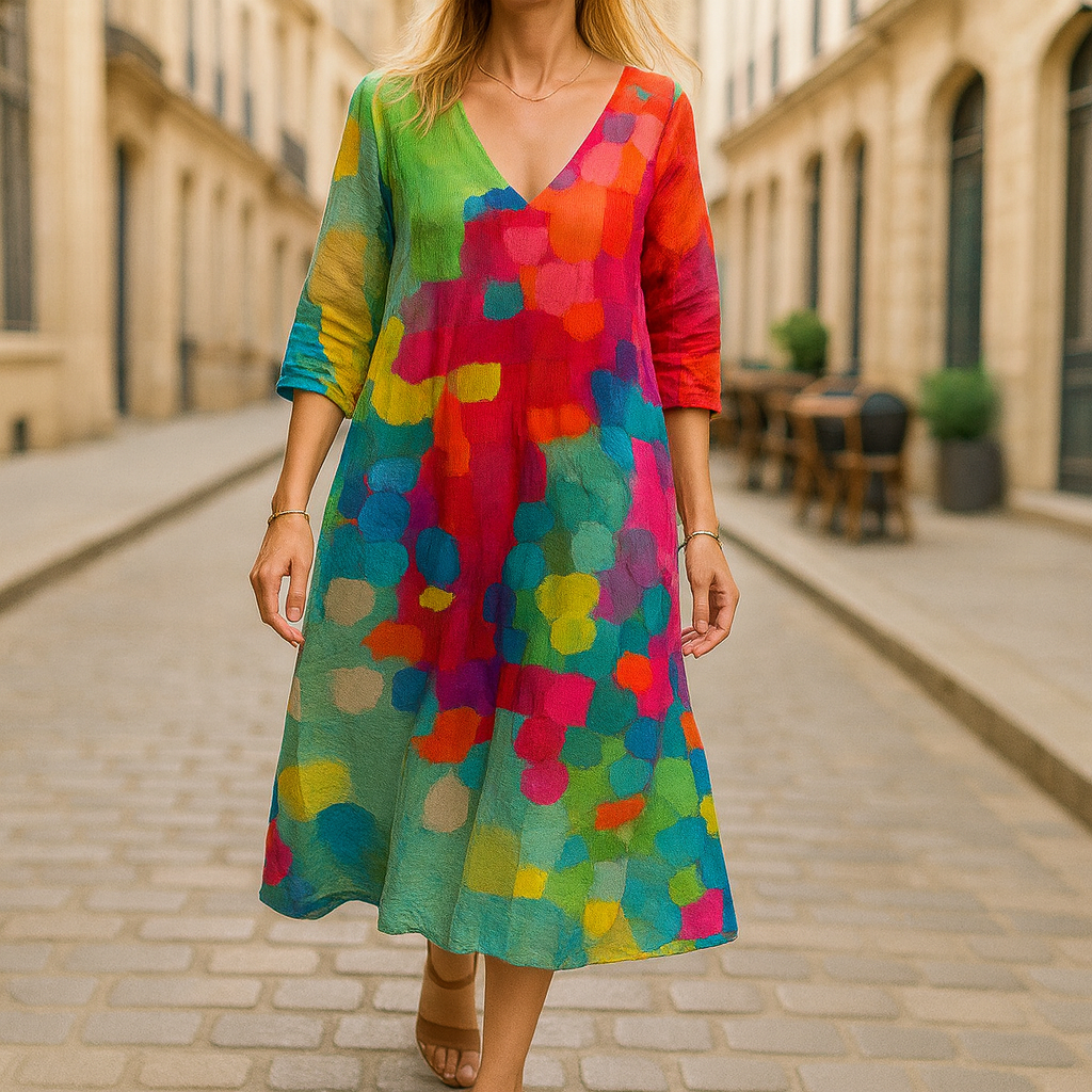 Lora - Artistische Jurk
