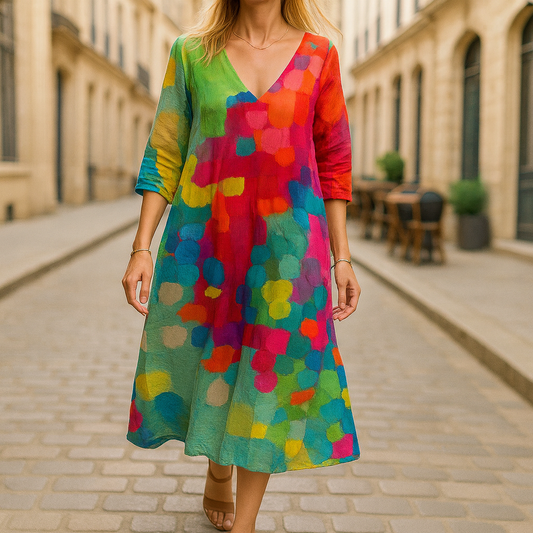 Lora - Artistische Jurk