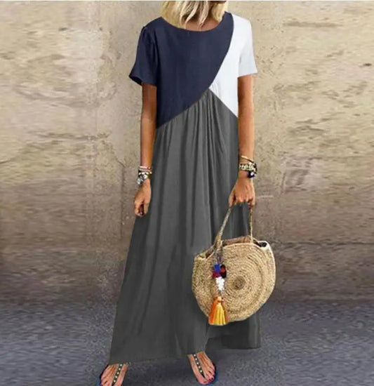 Jurk met Asymmetrische Print