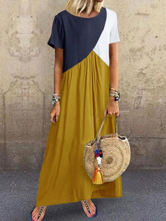 Jurk met Asymmetrische Print