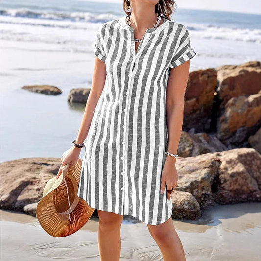 Dana – Gestreepte Jurk