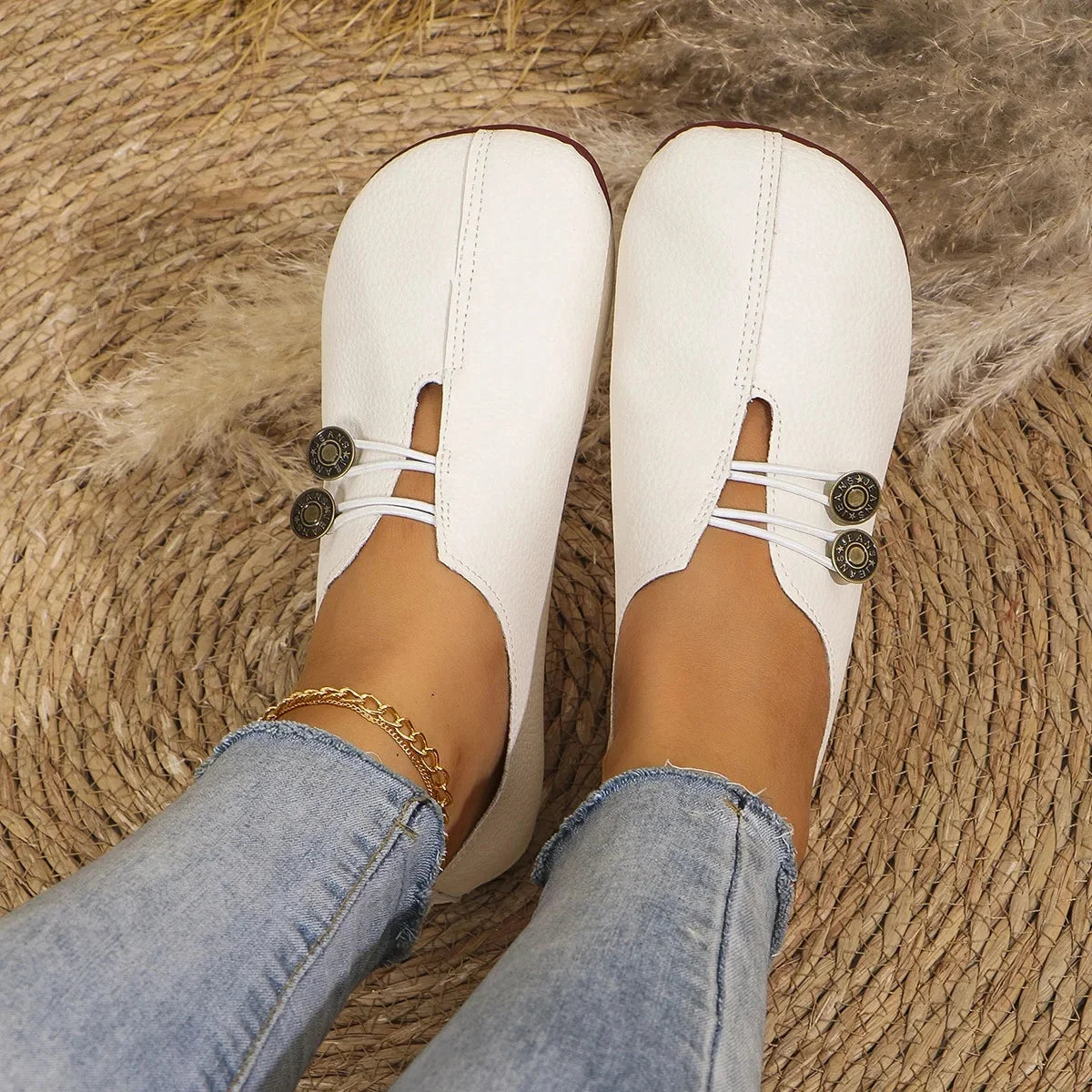 Simone - Lichte retro schoenen met anti slip