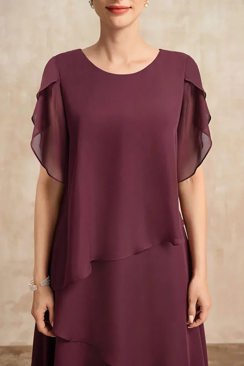 Luchtige Laagjesjurk Midi Fit