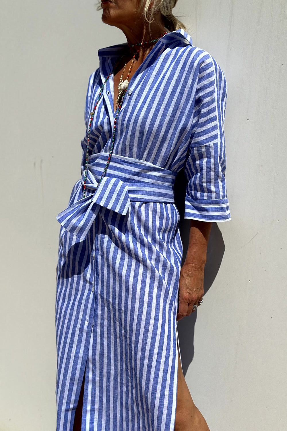 Vera - Elegante gestreepte jurk