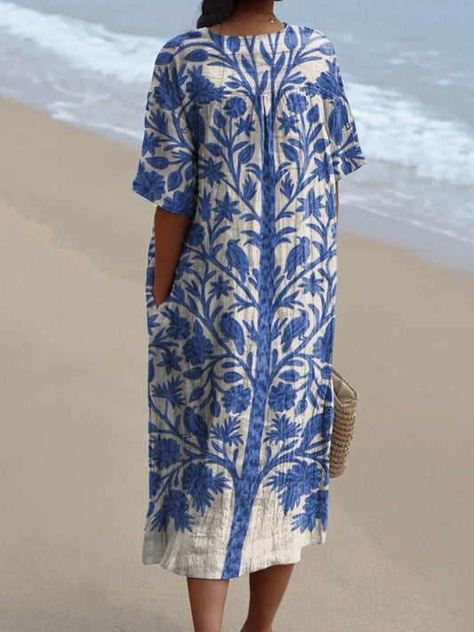 Clara - Elegante Blauw Jurk